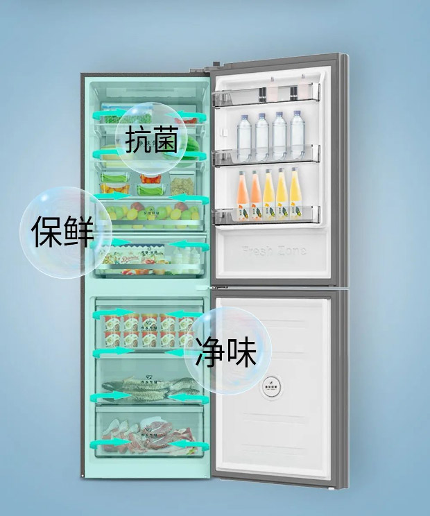精細分區(qū)大容量，澳柯瑪大兩門冰箱上市